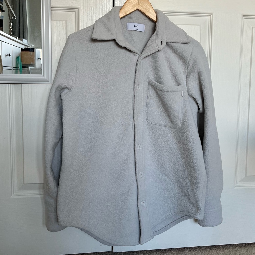 TNA Polar Shirt Jacket in Icy Grey